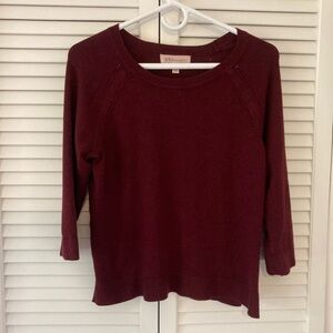 Woman’s Philosophy Rayon/nylon Pull Over Sweater Three-quarter Sleeve Size Large